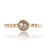 Collezione "Sfere luminose": anello in oro giallo, 18 carati con diamante taglio briolette